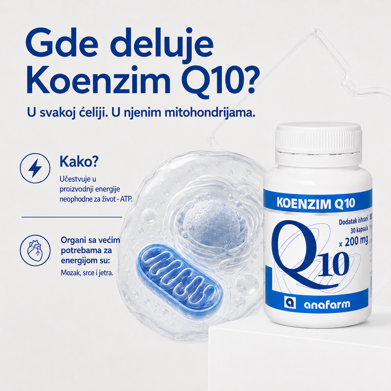 Koenzim Q10 200mg 30 kapsula - Slika 3