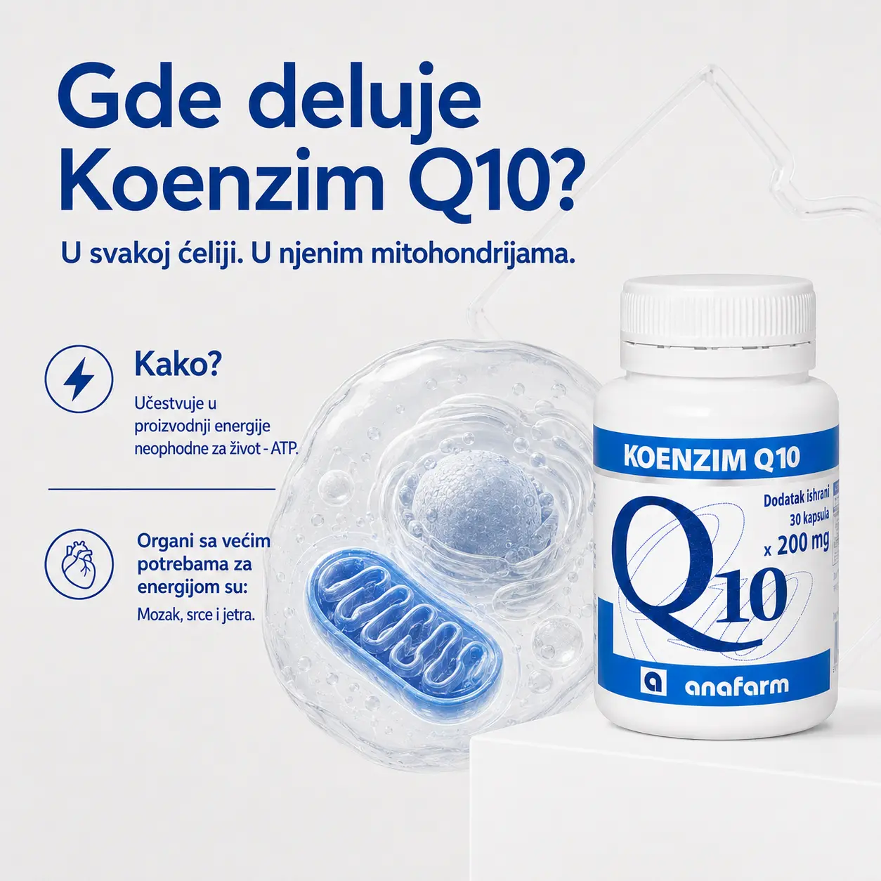 Koenzim Q10 200mg 30 kapsula - Slika 3