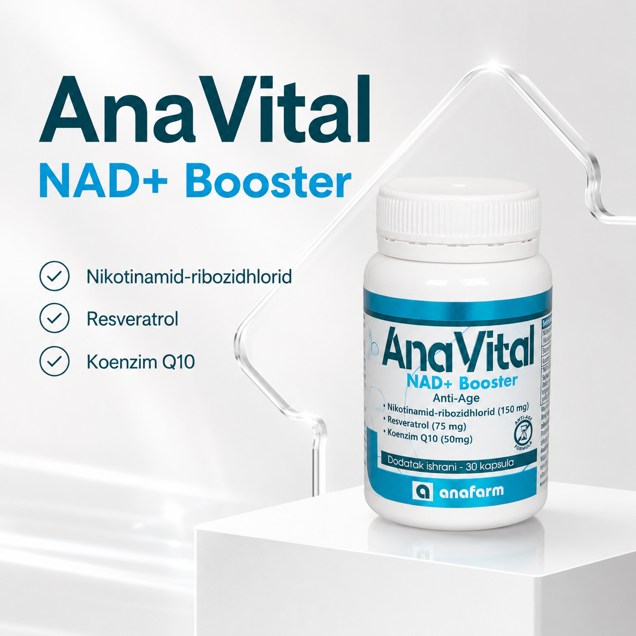 AnaVital (NAD+ booster) - 30 kapsula - Slika 2
