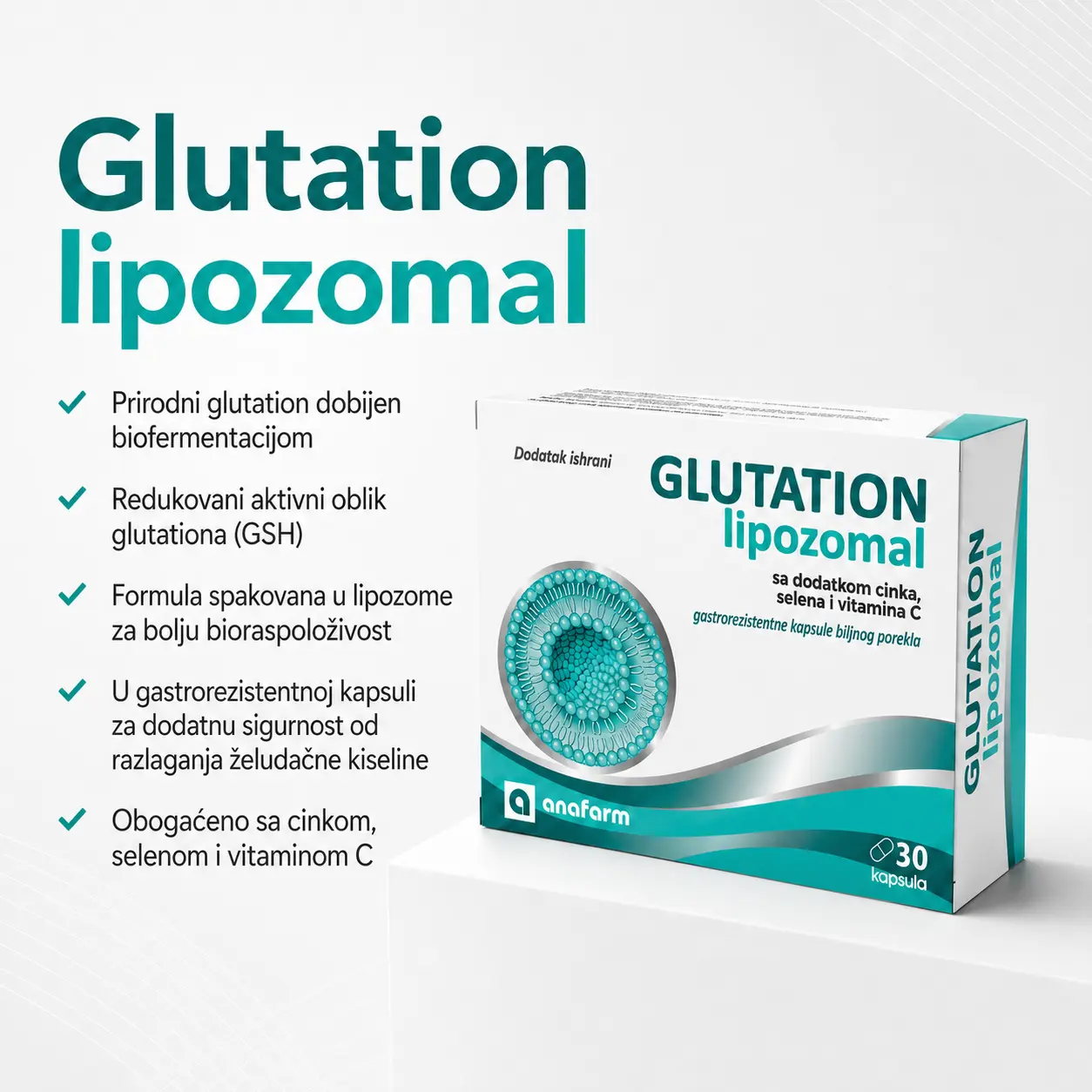 Glutation lipozomal - 30 kapsula - Slika 2